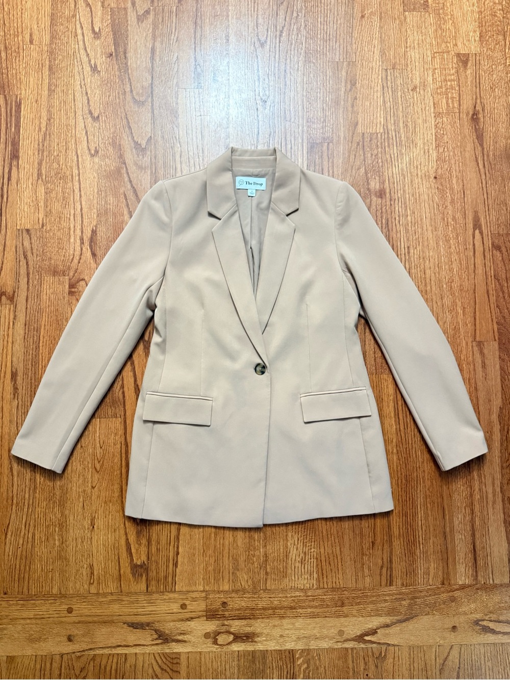The Drop Blake Long Blazer in Praline size S - Picture 4 of 16